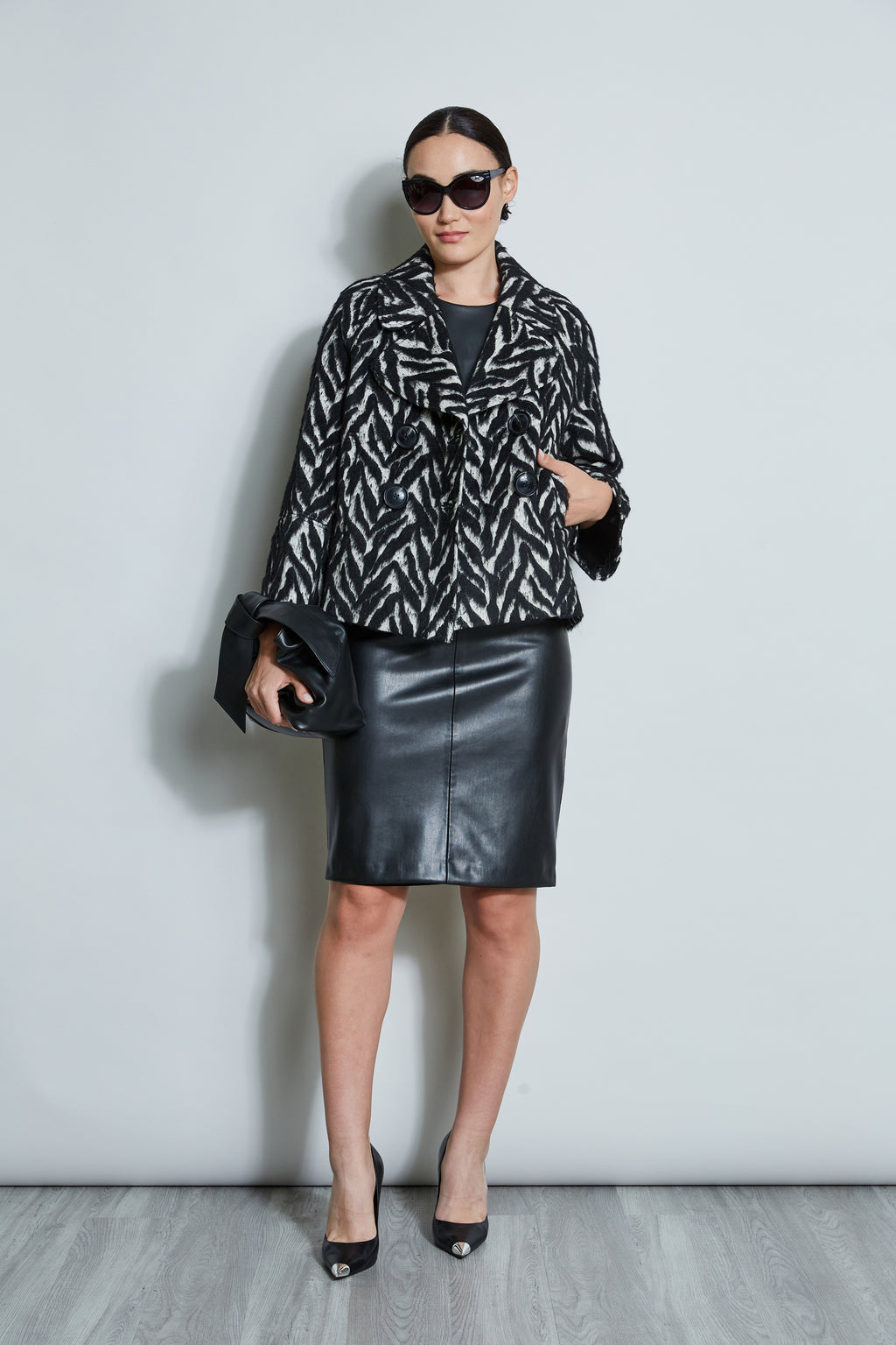 Women Wool Jacquard Jacket | Elie Tahari