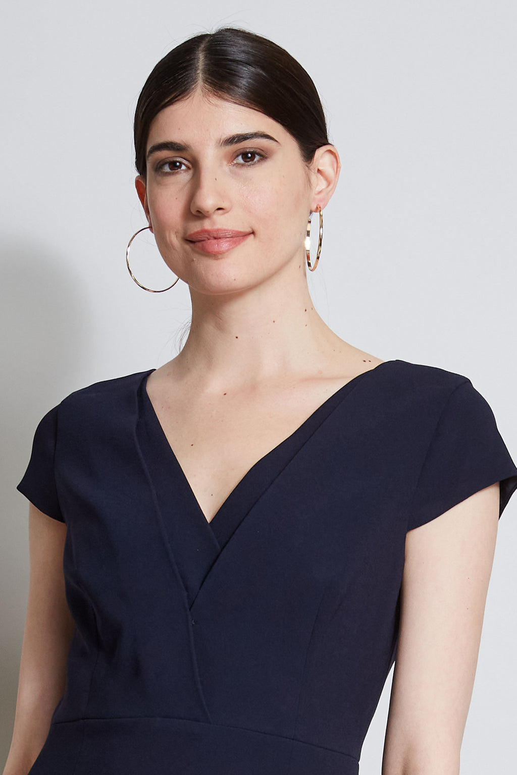 Women V-Neck Crepe Dress Stargazer | Elie Tahari