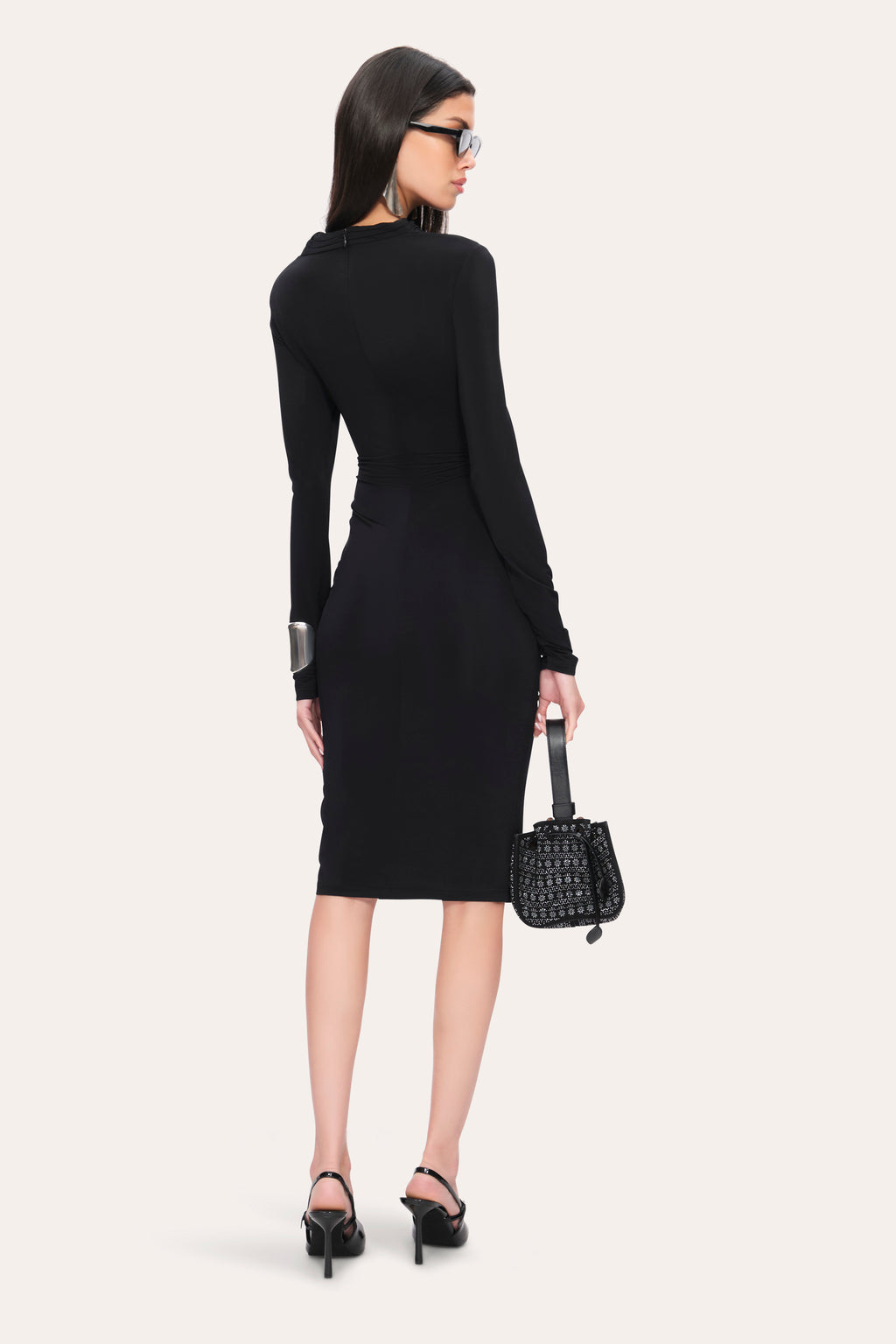 Women Matte Jersey Dress Black | Elie Tahari