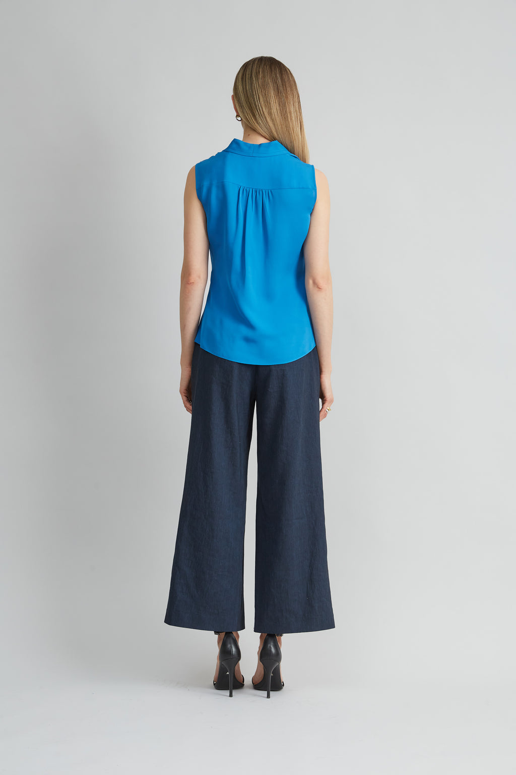 Women Silk Side Tie Shirt | Elie Tahari