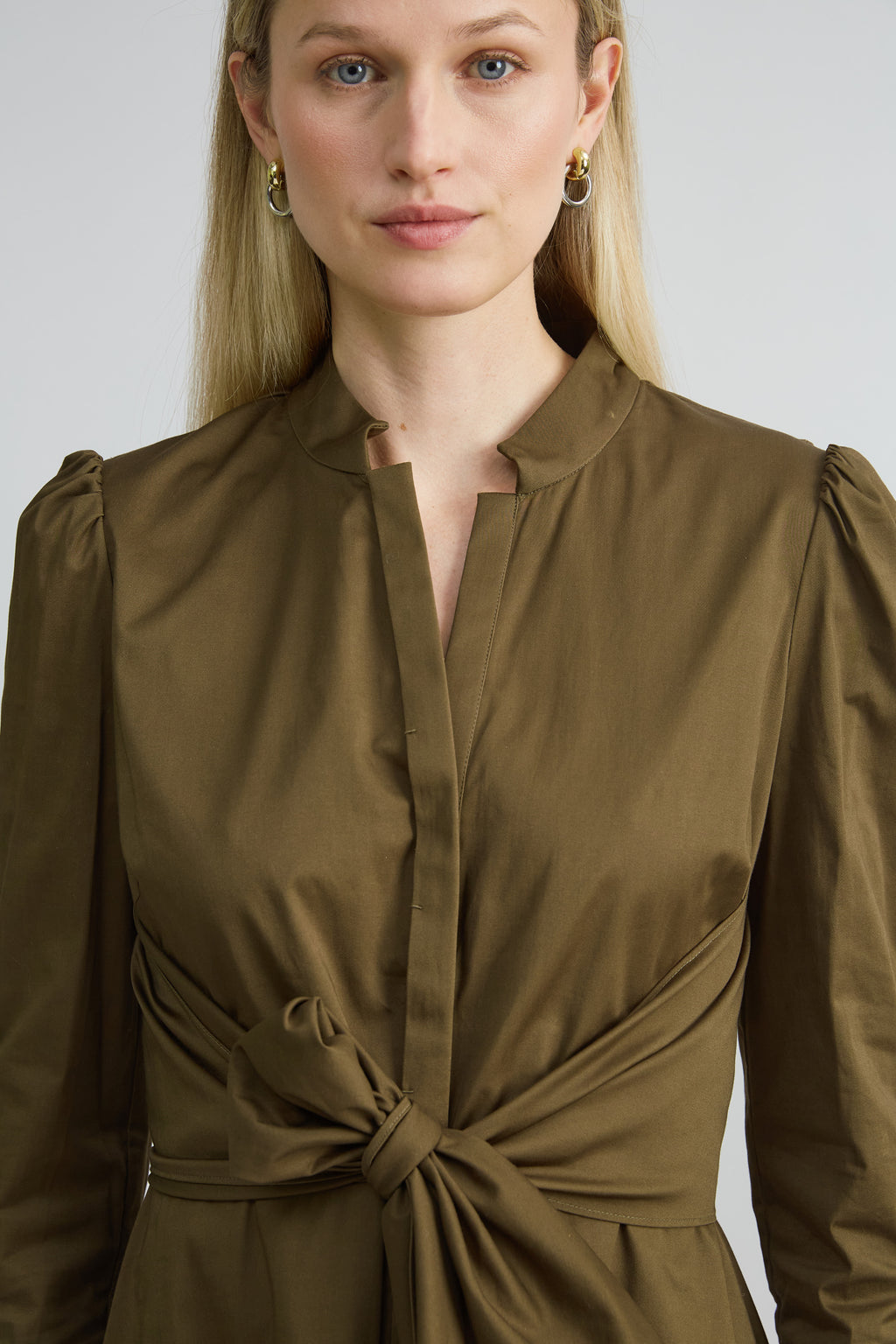 Women Cotton Tie Embroidered Dress Savoy | Elie Tahari