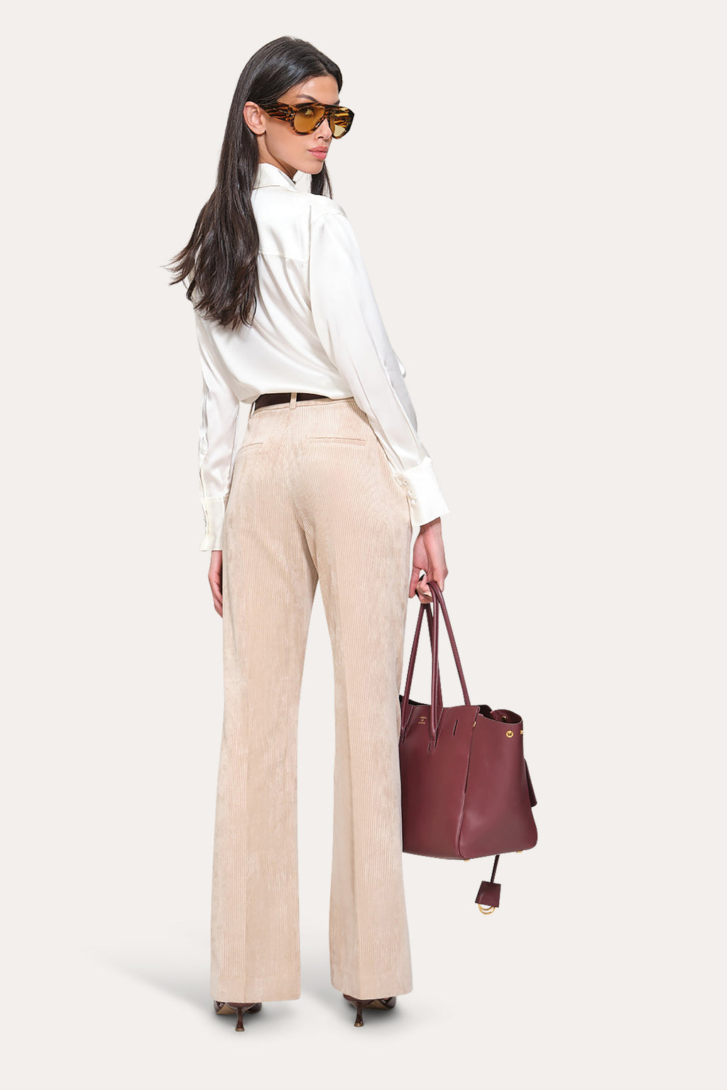 Women Corduroy Flare Pant | Elie Tahari