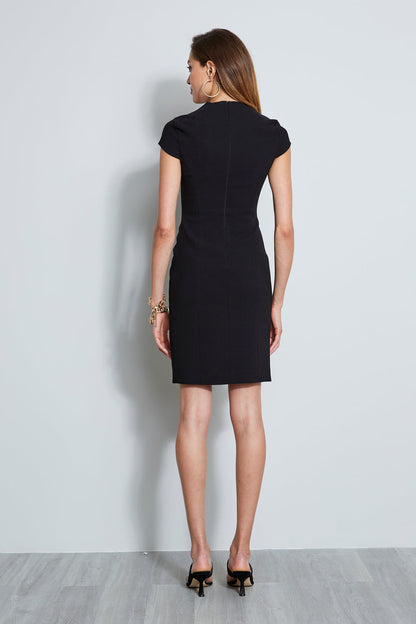 Women Crepe Dart Dress Black | Elie Tahari