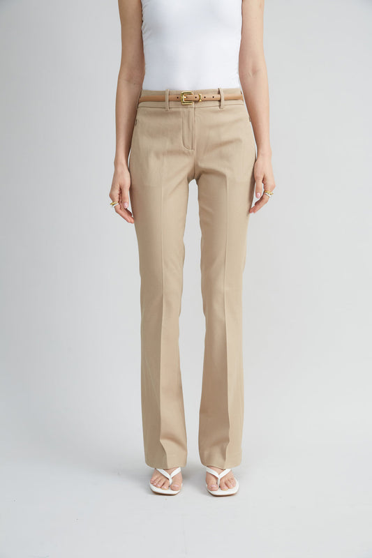 Women Stretch Cotton Fit & Flare Pant  | Elie Tahari