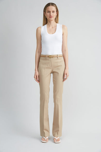 Women Stretch Cotton Fit & Flare Pant  | Elie Tahari