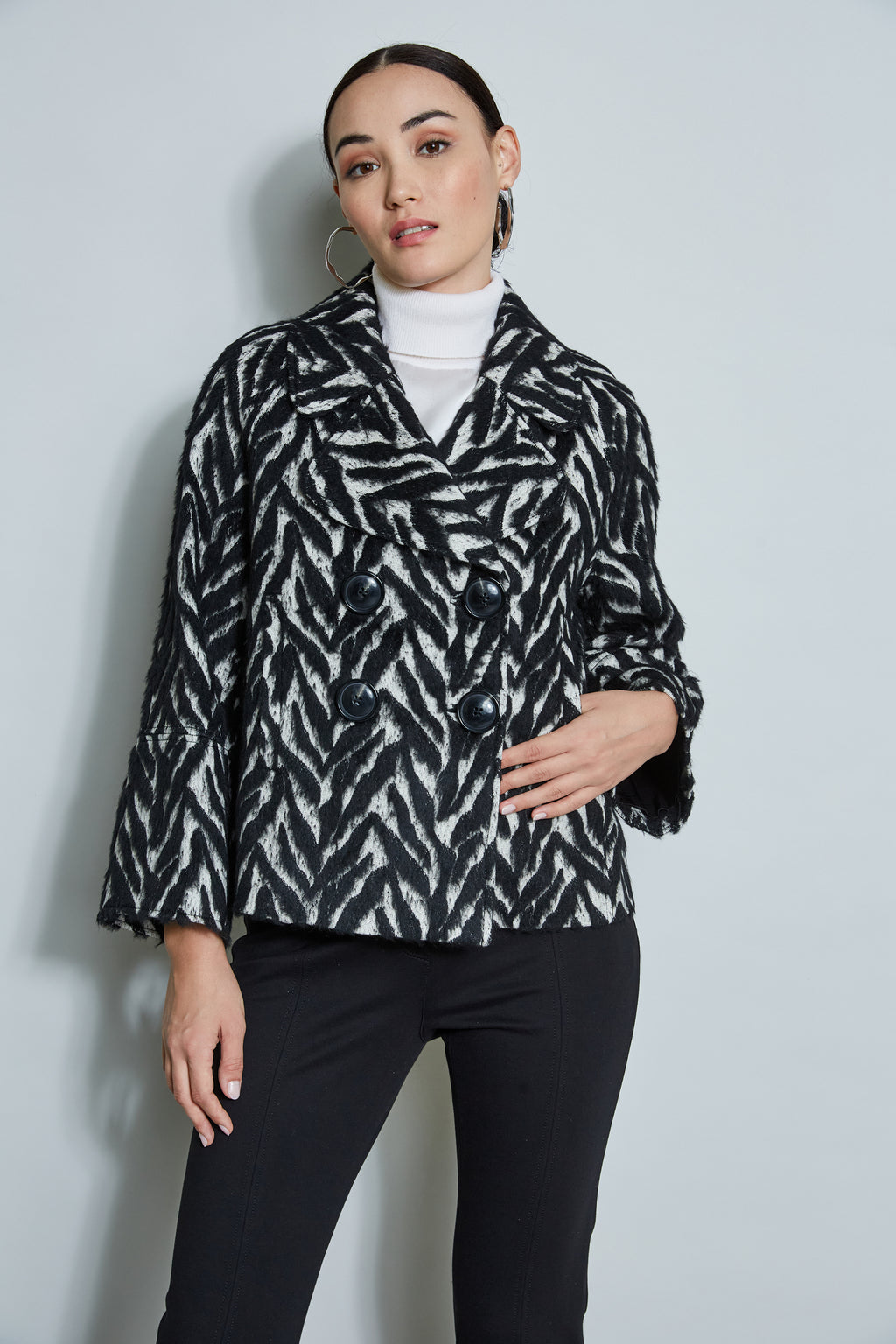 Women Wool Jacquard Jacket  | Elie Tahari