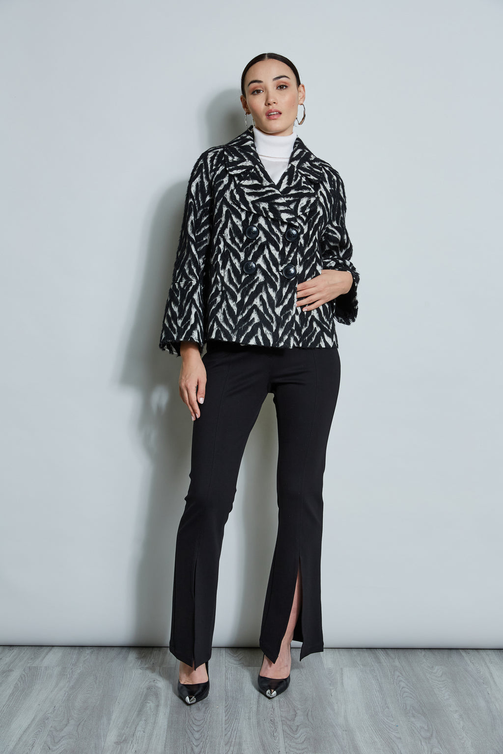 Women Wool Jacquard Jacket  | Elie Tahari