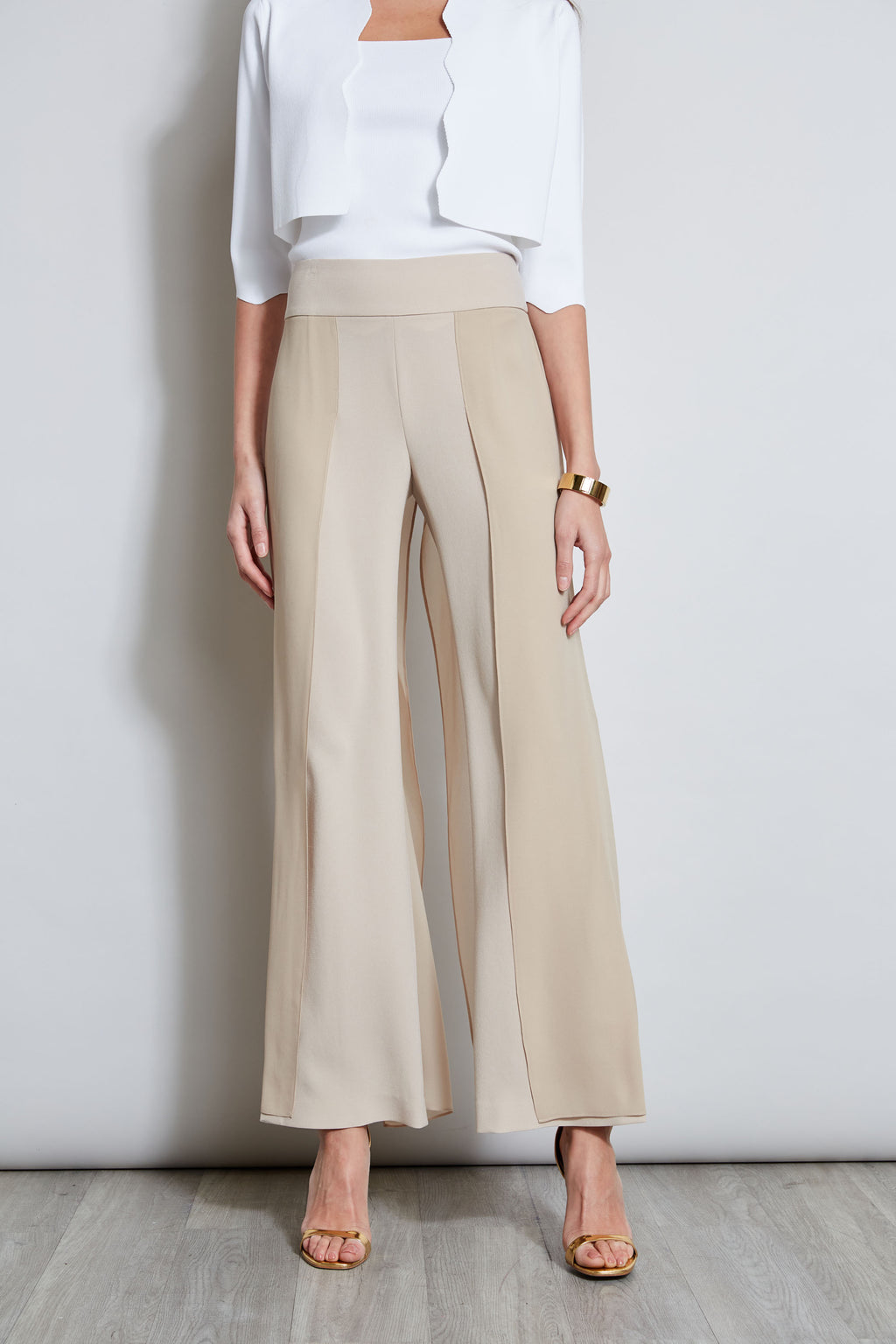 Women Chiffon Panel Pant  | Elie Tahari