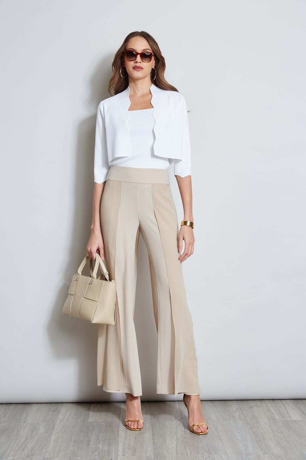 Women Chiffon Panel Pant  | Elie Tahari