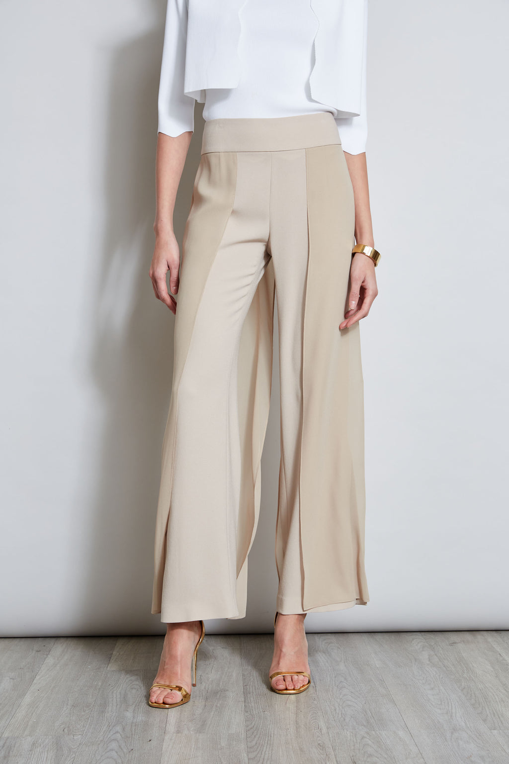 Women Chiffon Panel Pant  | Elie Tahari