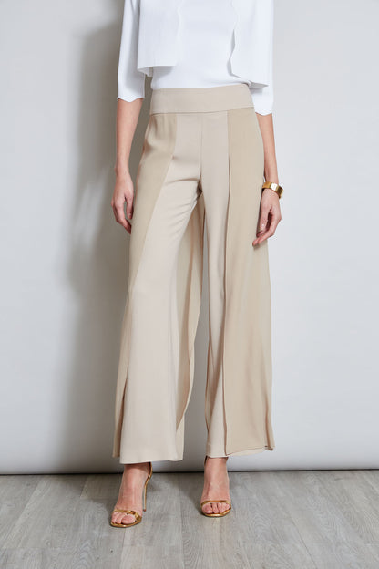 Women Chiffon Panel Pant  | Elie Tahari