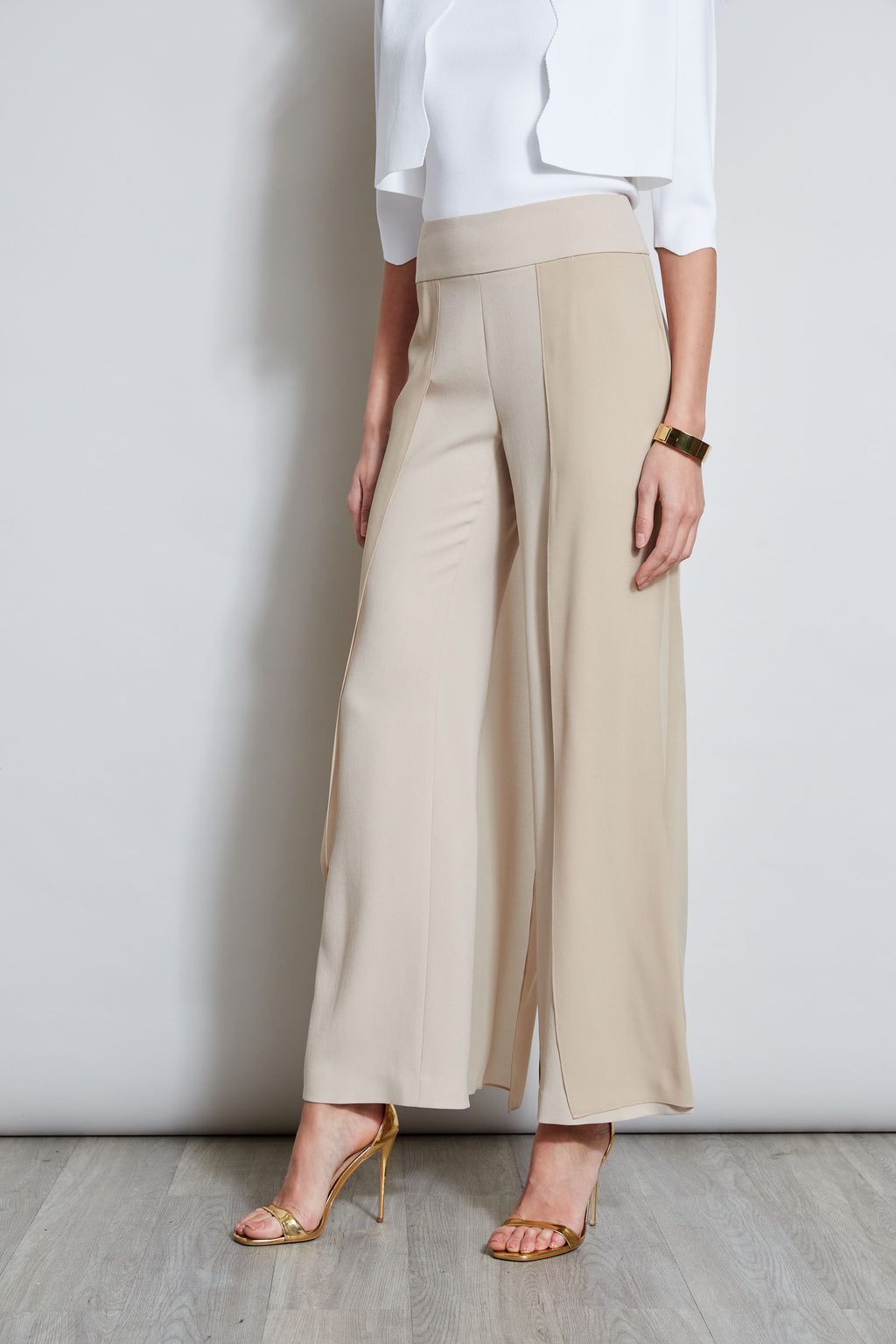 Women Chiffon Panel Pant  | Elie Tahari