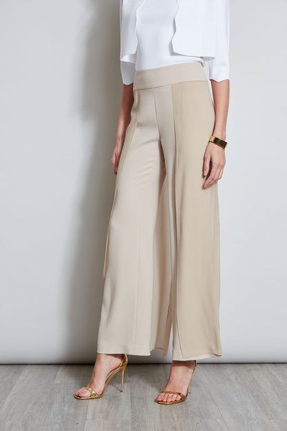 Women Chiffon Panel Pant  | Elie Tahari