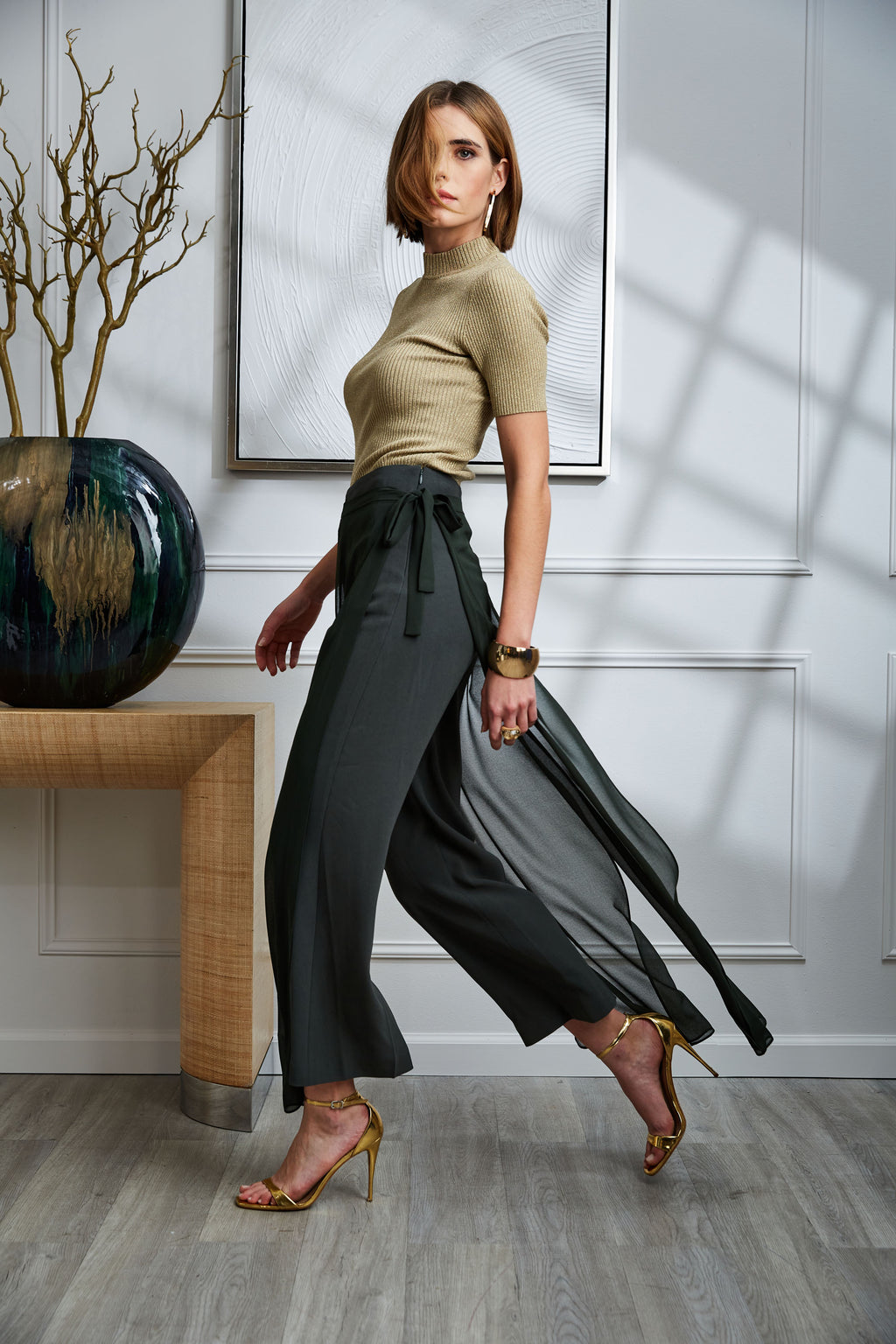 Women Overlay Pant  | Elie Tahari