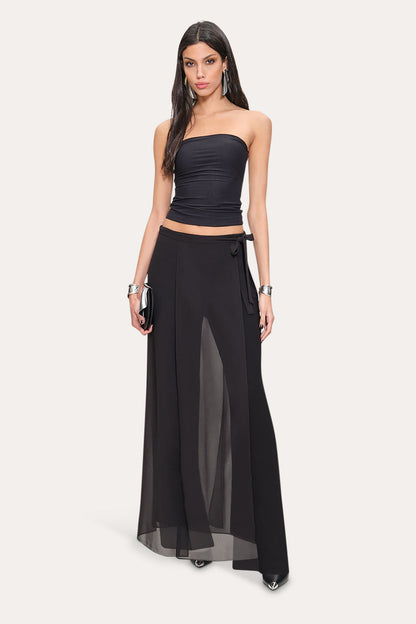 Women Overlay Pant Black | Elie Tahari