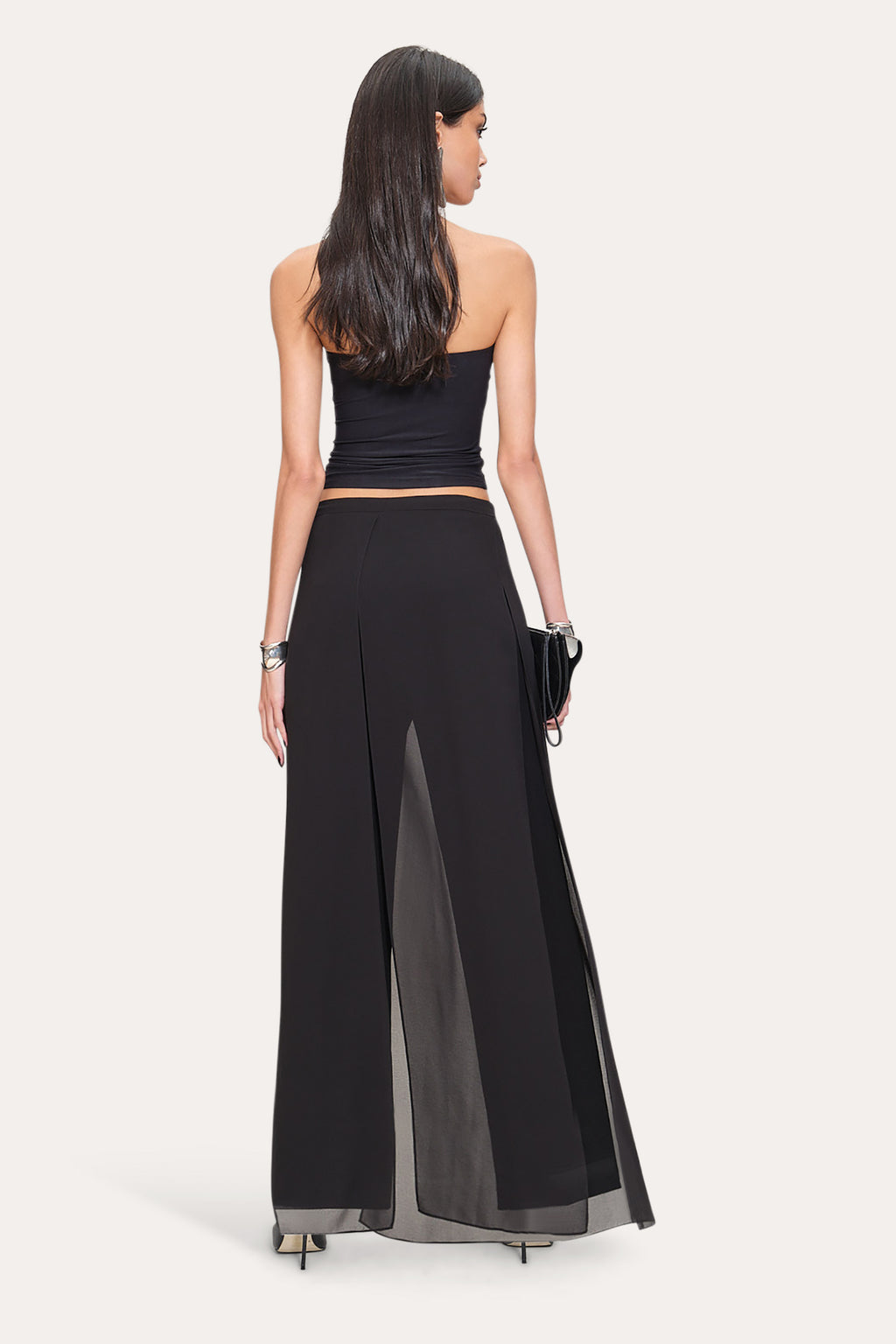Women Overlay Pant Black | Elie Tahari