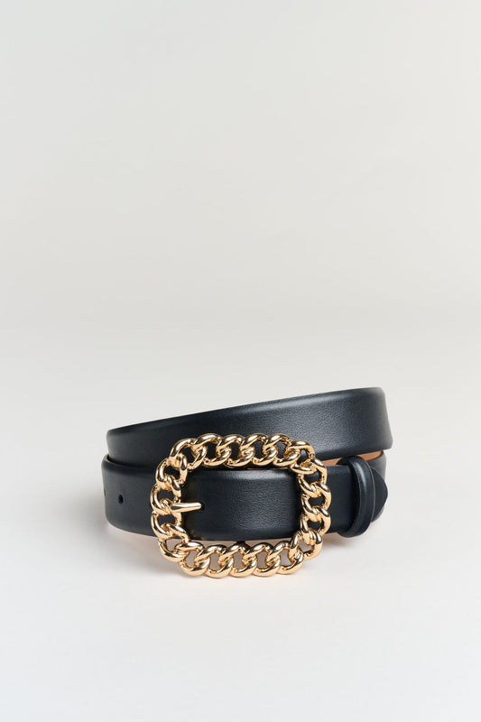 Women Chain Buckle Belt  | Elie Tahari