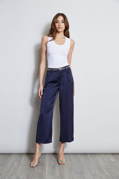 Women Washed Satin Fluid Pant Stargazer | Elie Tahari