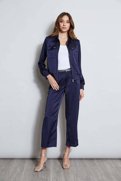 Women Washed Satin Fluid Pant Stargazer | Elie Tahari