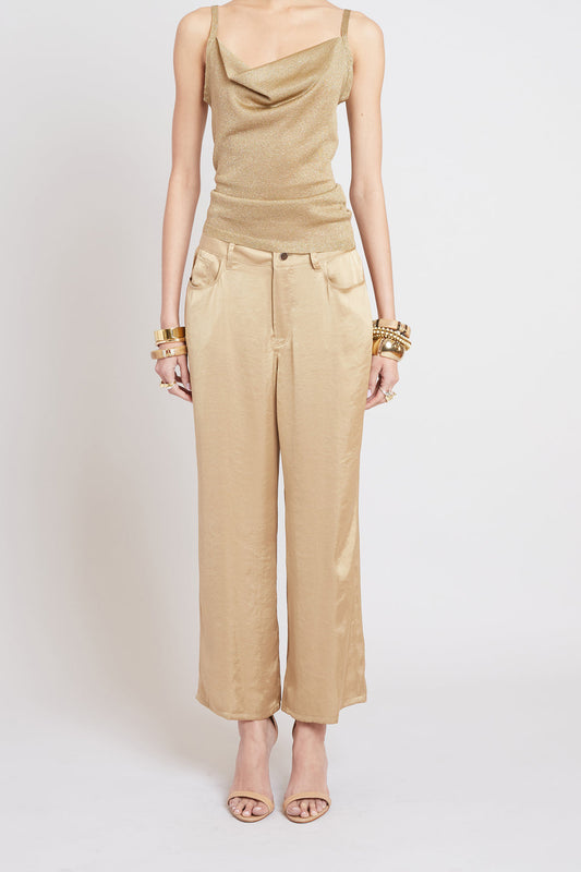 Women Washed Satin Fluid Pant  | Elie Tahari
