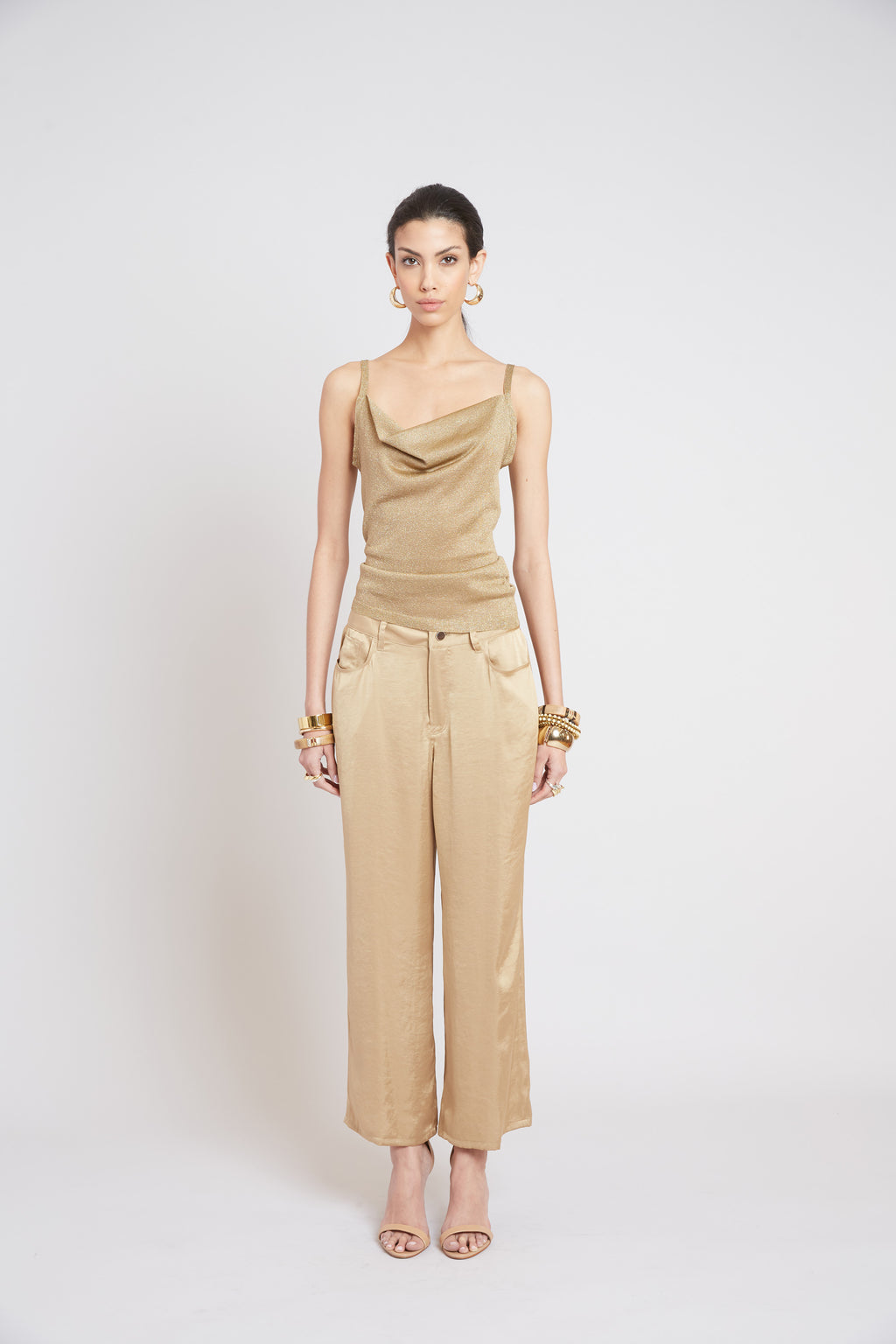 Women Washed Satin Fluid Pant  | Elie Tahari