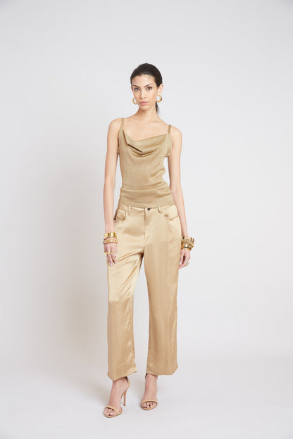 Women Washed Satin Fluid Pant  | Elie Tahari