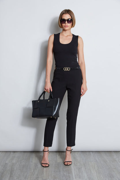 Women Triple Link Belt Black | Elie Tahari