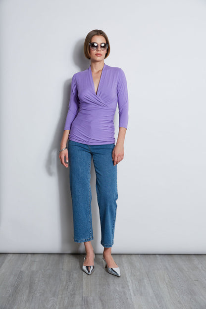 Women Mock Wrap Knit  | Elie Tahari