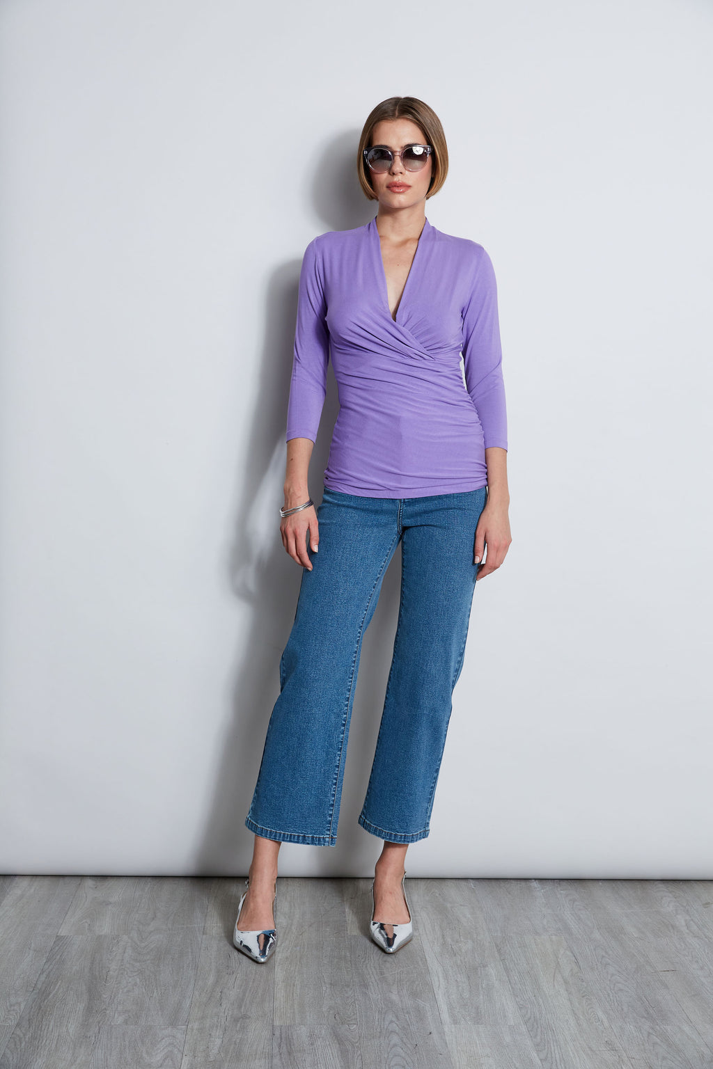 Women Mock Wrap Knit  | Elie Tahari