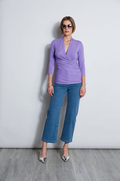 Women Mock Wrap Knit  | Elie Tahari
