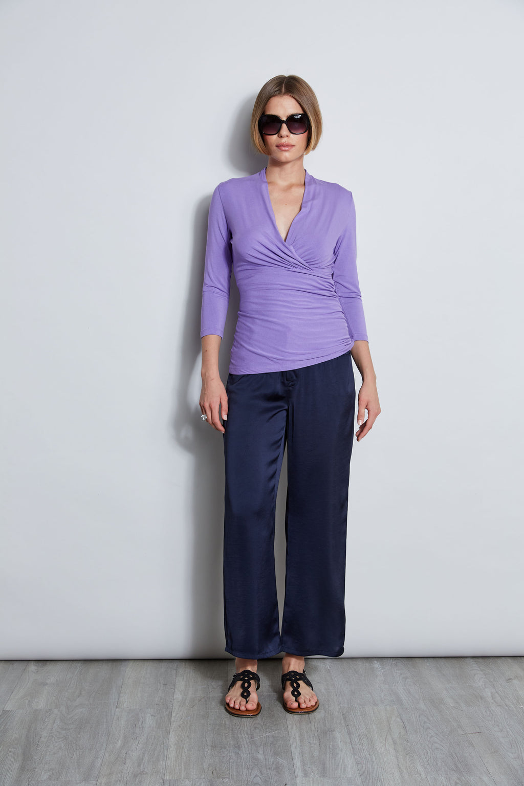 Women Mock Wrap Knit  | Elie Tahari