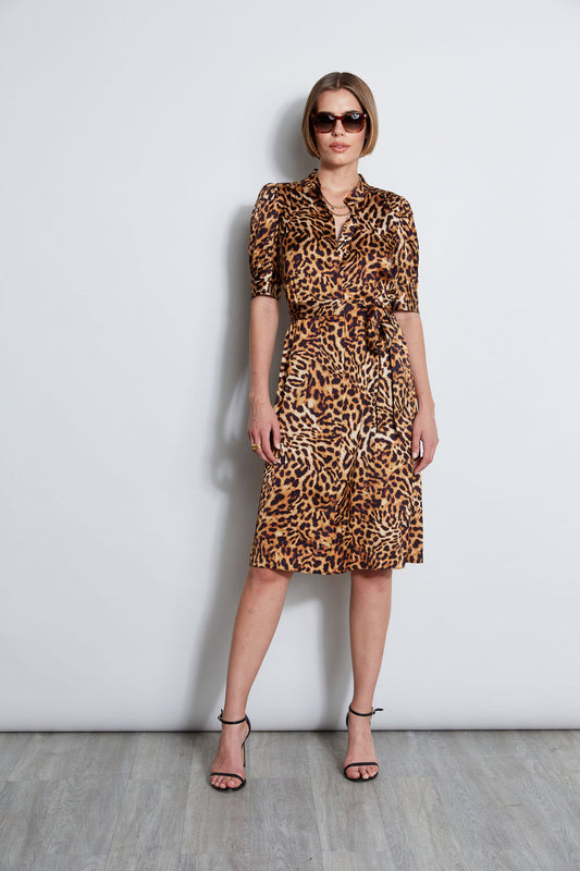 Women Wildcat Shirt Dress Multi | Elie Tahari