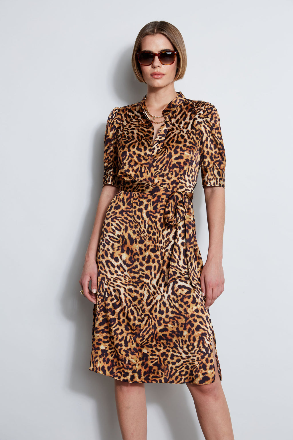 Women Wildcat Shirt Dress Multi | Elie Tahari
