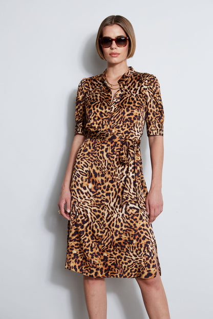 Women Wildcat Shirt Dress Multi | Elie Tahari