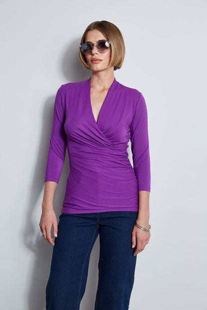 Women Mock Wrap Knit  | Elie Tahari