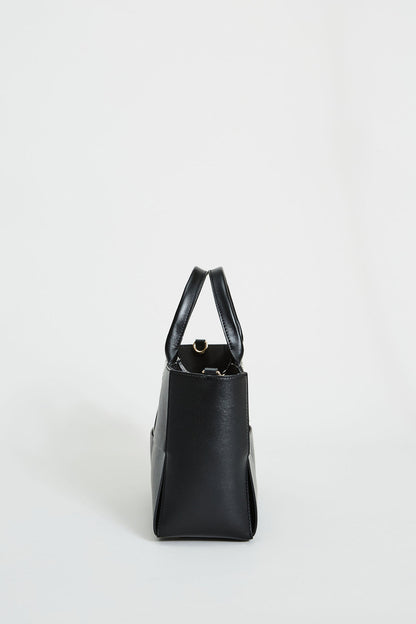 Women Leather Weave Handbag Black | Elie Tahari