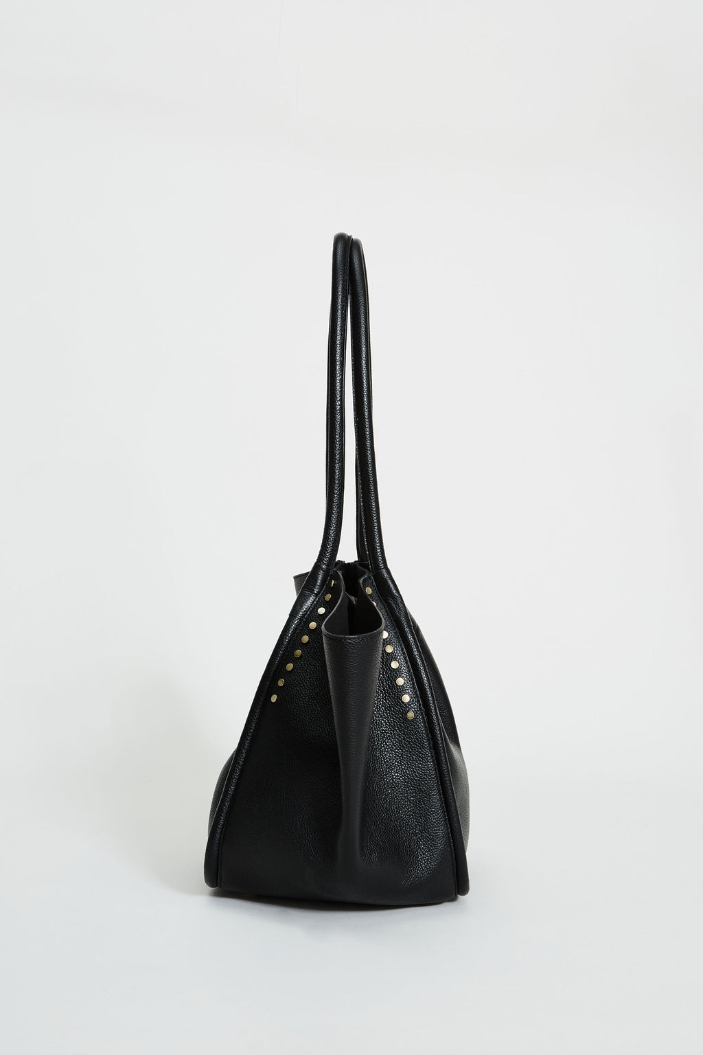 Women Leather Stud Tote Black | Elie Tahari
