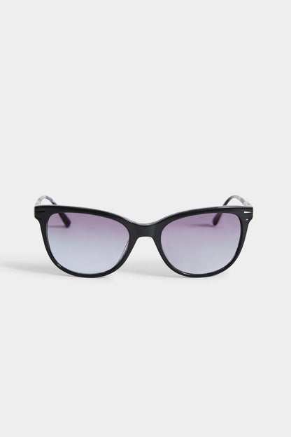 Women Classic Round Sunglasses Black | Elie Tahari