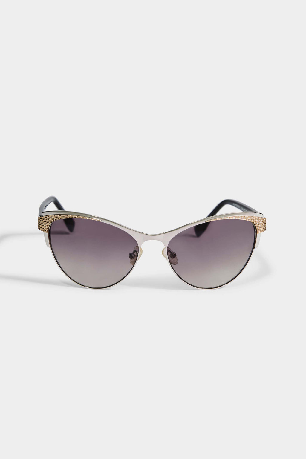 Women Metallic Cateye Sunglasses Silver Gold | Elie Tahari