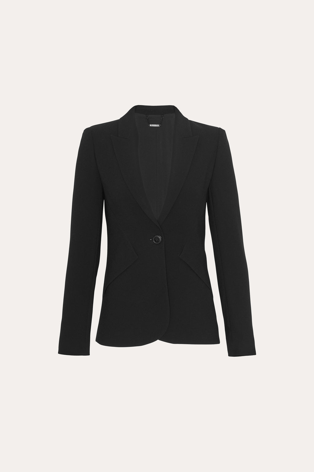 Women Panel Single Button Blazer Black | Elie Tahari