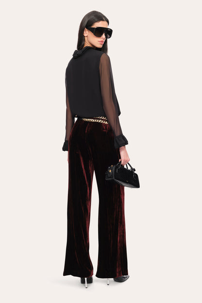 Women Ruffle Silk Shirt  | Elie Tahari