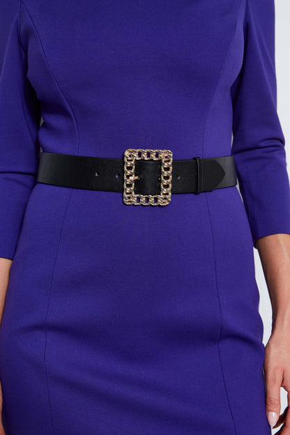 Women Chain Belt Dart Dress Grape | Elie Tahari
