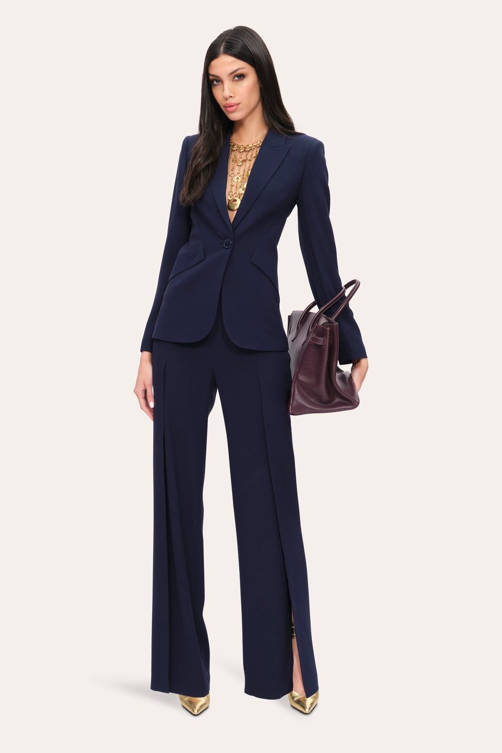 Women Slim Panel Blazer Galaxy Navy | Elie Tahari