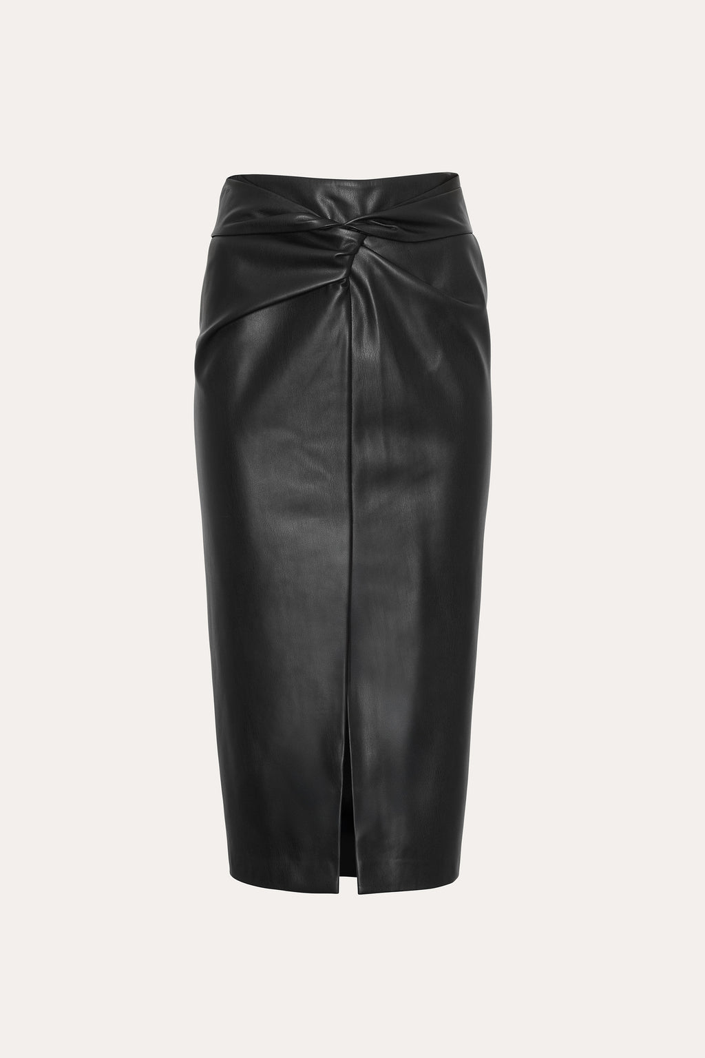 Women Vegan Leather Twist Skirt  | Elie Tahari