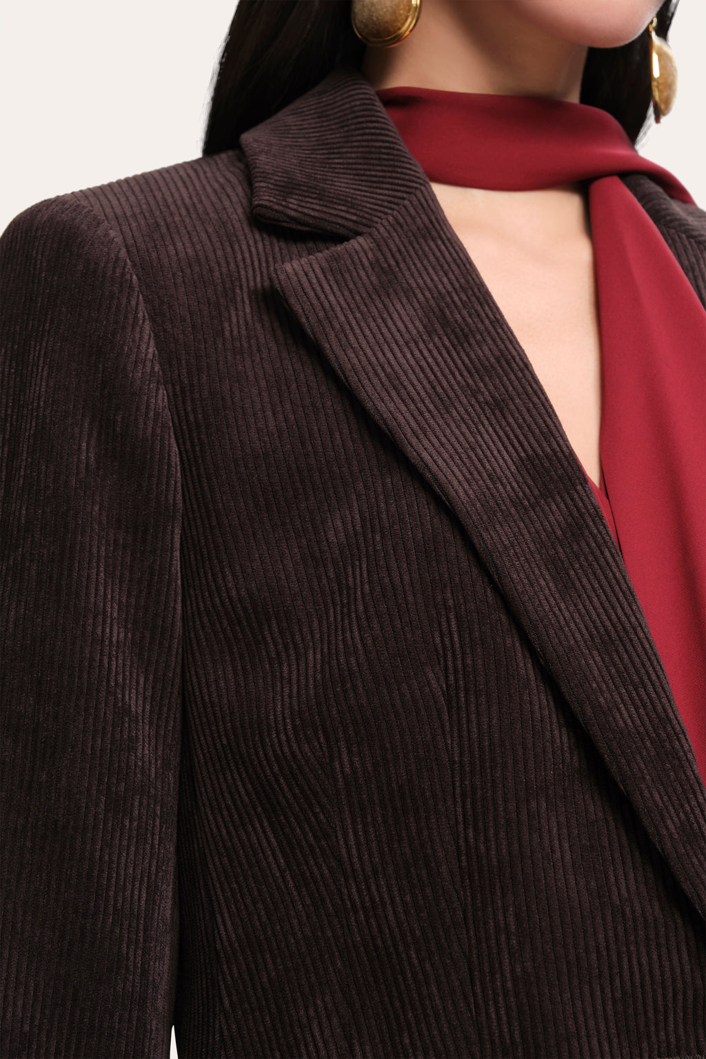 Women Gloria Corduroy Blazer Wood | Elie Tahari