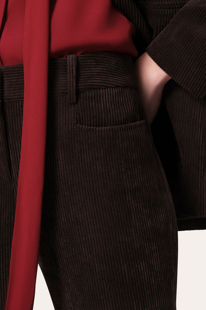 Women Gloria Corduroy Pant Wood | Elie Tahari