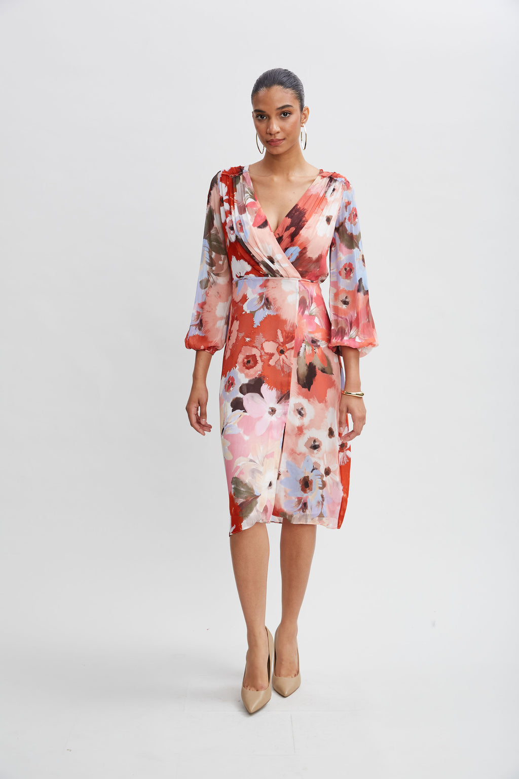 Women Wintergarden Floral Dress Multi | Elie Tahari