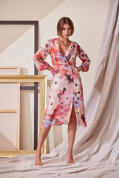 Women Wintergarden Floral Dress Multi | Elie Tahari