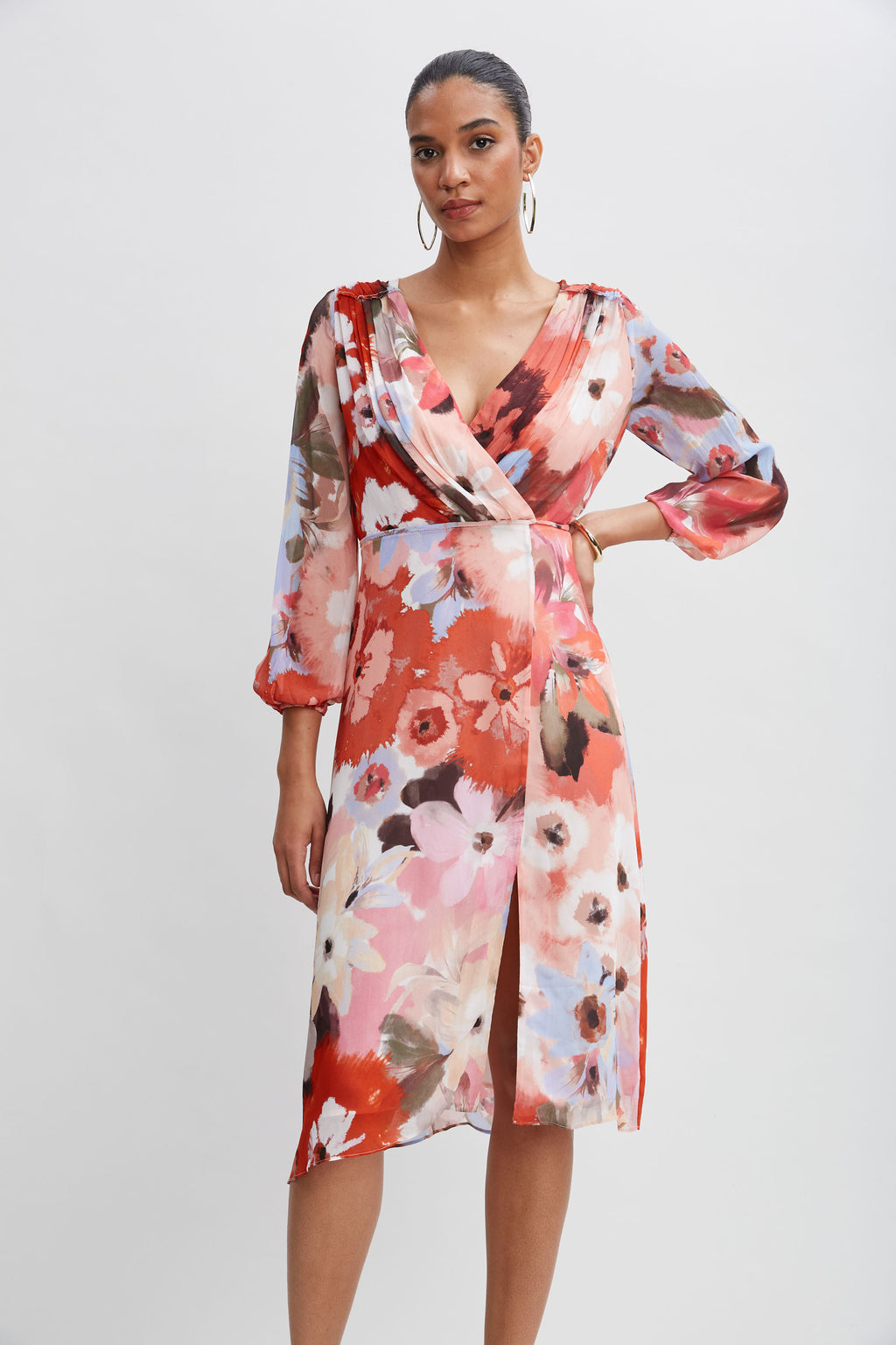 Women Wintergarden Floral Dress Multi | Elie Tahari