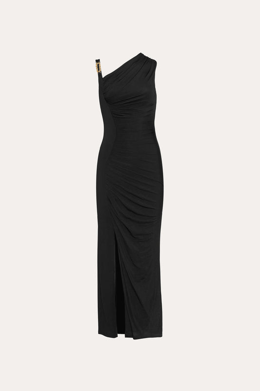 Women Asymmetric Chain Gown Black | Elie Tahari